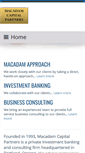 Mobile Screenshot of macadamcapital.com